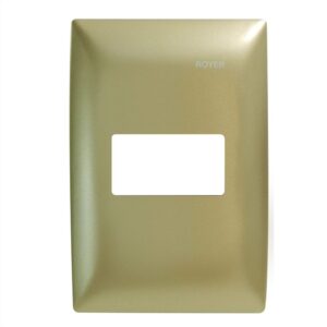 100-6201CH PLACA 1 MÓDULO HORIZONTAL COLOR CHAMPANGE - ROYER