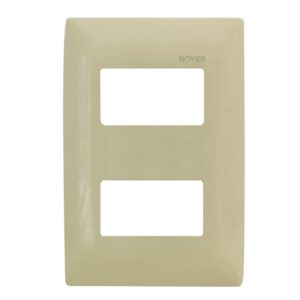 PLACA 2 MÓDULOS DISTANCIADOS MARFIL 100-6202V  - ROYER