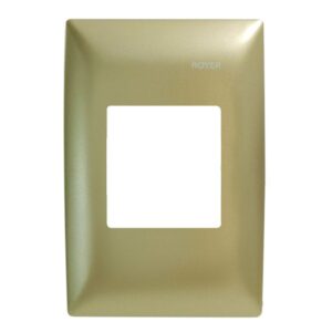 PLACA 2 MÓDULOS JUNTOS COLOR CHAMPANGE  100-6203CH  - ROYER