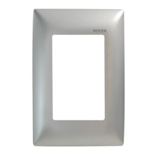 PLACA 3 MÓDULOS COLOR PLATA 100-6204S  - ROYER