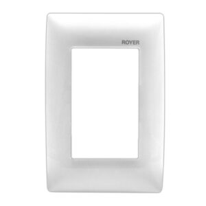 PLACA 3 MÓDULOS COLOR BLANCO 100-6204W  - ROYER