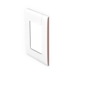 PLACA 3 MODULOS BLANCO C/CHASIS C/LATERALES MOKA RESINA E5N3MKPTL - MODUS PRO