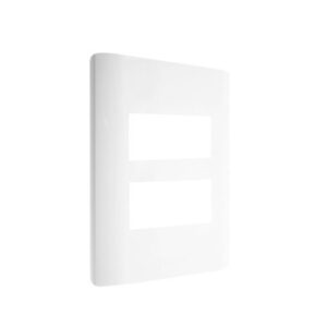 PLACA 2 MÓDULOS BLANCO BA1202-B - LUCEK