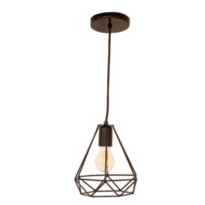 LÁMPARA CANDIL TIPO DIAMANTE NEGRO MATE - MAXXI