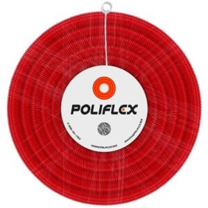 POLIFLEX ROJO EXTRA RESISTENTE C/GUIA DE 19MM ROLLO 50M - POLIFLEX