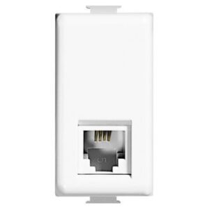 TOMA DE TELÉFONO DE 4 HILOS 1 MÓDULO QUINZIÑO QZ5958/11N  - BTICINO
