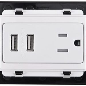 TOMA DE CORRIENTE2 CARGADORES USB 3 MÓDULOS QUINZIÑO QZ4028USB - BTICINO