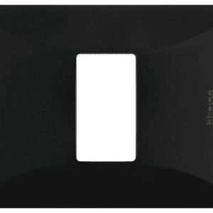 PLACA DE RESINA C/CHASIS 1 MÓDULO NEGRO MATE  QUINZIÑO QZ4803M1NB  - BTICINO