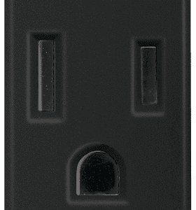 TOMACORRIENTE NEGRO 15A 1 MÓDULO C/SISTEMA DE PROTECCIÓN INFANTIL  QUINZIÑO QZ5028B  - BTICINO