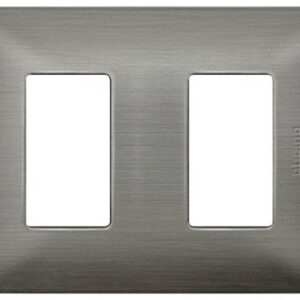 PLACA DE ALUMINIO C/CHASIS COLOR ACERO 3 MÓDULOS QUINZIÑO QZ4803M3AAC  - BTICINO