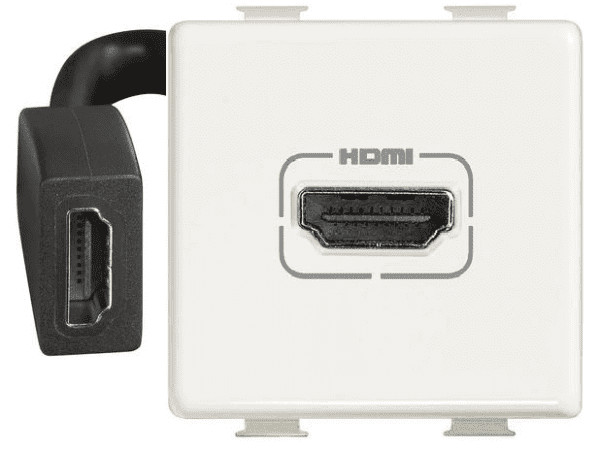 CONECTOR HDMI 2 MÓDULOS  QUINZIÑO QZ4284 - BTICINO