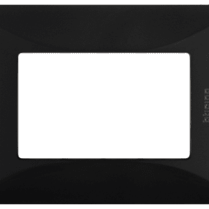 PLACA DE RESINA C/CHASIS 3 MÓDULOS NEGRO MATE TIPO QUINZIÑO QZ4803M3NB  - BTICINO