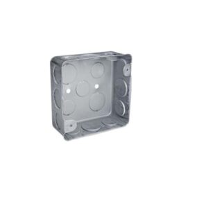 CAJA CUADRADA GALVANIZADA DE 19MM CAJ-2 - TROQUELADOS