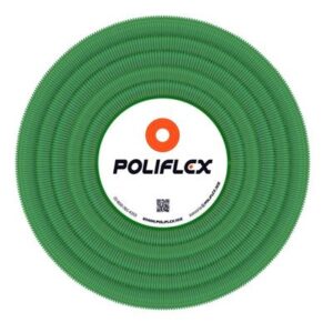 POLIFLEX VERDE C/GUÍA PLASTICA DE 1/2" ROLLO 100M - POLIFLEX