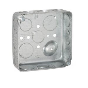 CAJA CUADRADA DE 4" Y 1 1/2" DE PROF. PARA TUBO DE 3/4" TP412 CH - RACO