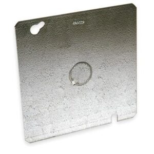 TAPA PLANA CUADRADA DE 4 11/16" C/UNA ENTRADA DE 1/2" TP572 CH - RACO