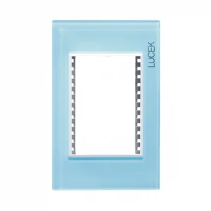 PLACA METALICA DE 3 MODULOS COLORS AZUL CIELO  PP030-KC - LUCEK
