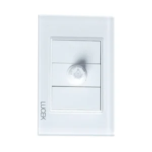 PLACA CON DIMMER CRISTAL BLANCO BP04-CBB- LUCEK