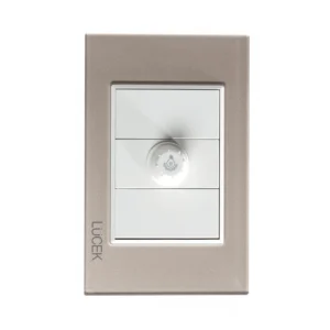 PLACA CON DIMMER CRISTAL DORADO MARFIL  BP04-CDM- LUCEK