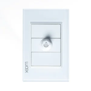 PLACA CON DIMMER COLORS BLANCO MATE BP04-KB -  LUCEK