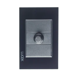 PLACA CON DIMMER COLORS NEGRO MATE BP04-KN -  LUCEK
