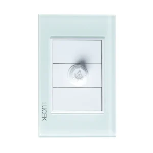 PLACA CON DIMMER CRISTAL AZUL CRISTALINO BP04-CCB - LUCEK