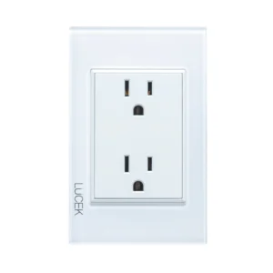 PLACA CON CONTACTO DUPLEX COLORS BLANCO MATE  BP06-KB- LUCEK