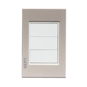 PLACA CIEGA CRISTAL DORADO MARFIL BP1200-CDM - LUCEK