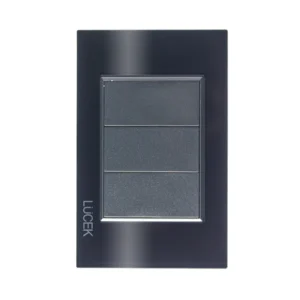 PLACA CIEGA CRISTAL NEGRO  BP1200-CNN - LUCEK