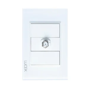 PLACA CON TOMA DE TELEVISIÓN COLORS BLANCO MATE BP18-KB - LUCEK