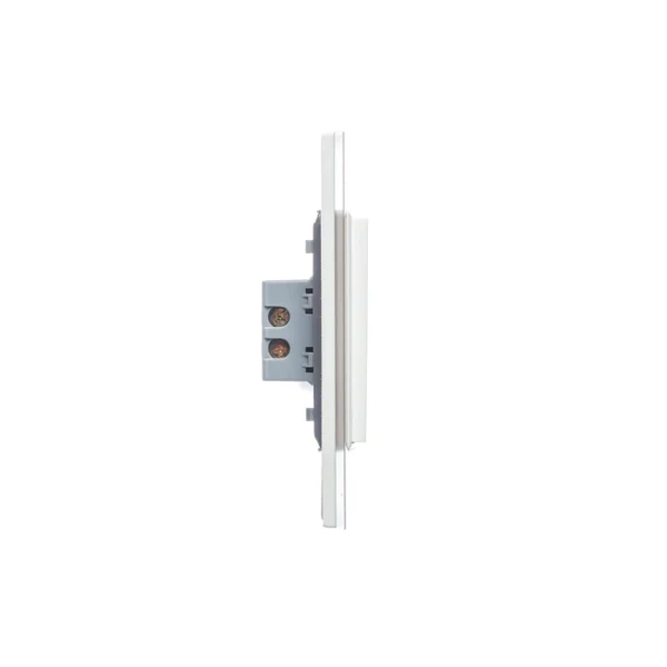 PLACA CON 1 INTERRUPTOR SENCILLO DE 3 MÓDULOS CRISTAL DORADO MARFIL BP01-CDM - LUCEK - Imagen 2