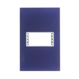 PLACA METALICA DE 1 MODULO COLORS AZUL PP010-KA  - LUCEK
