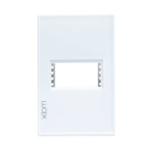 PLACA METALICA DE 1 MODULO COLORS BLANCO PP010-KB  - LUCEK