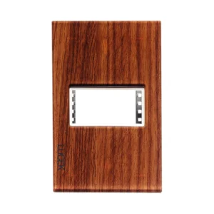 PLACA METALICA DE 1 MODULO COLORS MADERA CEREZO PP010-KMC- LUCEK