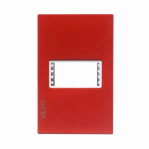 PLACA METALICA DE 1 MODULO COLORS ROJO PP010-KR - LUCEK