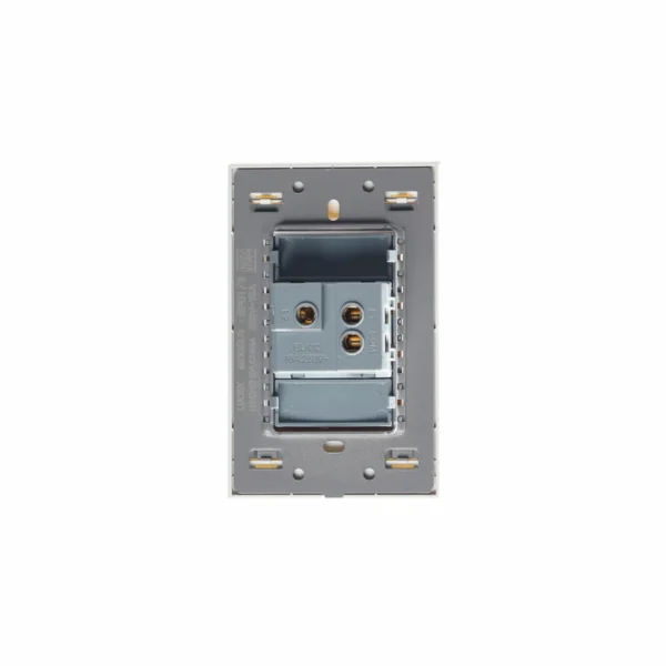 PLACA CON 1 INTERRUPTOR DE ESCALERA DE 3 MÓDULOS COLORS HUESO MATE BP01/3-KH - LUCEK - Imagen 3