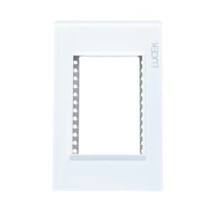 PLACA METALICA DE 3 MODULOS COLORS BLANCO PP030-KB  - LUCEK