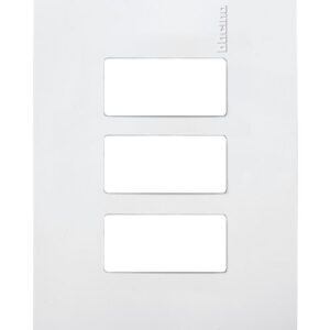 PLACA RESTYLE  CHASIS DE RESINA 3 MÓDULOS BLANCA E5N3BNR - MODUS