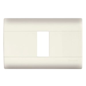 PLACA CON CHASIS COLOR MARFIL DE RESINA 1 MÓDULO E5N1PTL  - MODUS