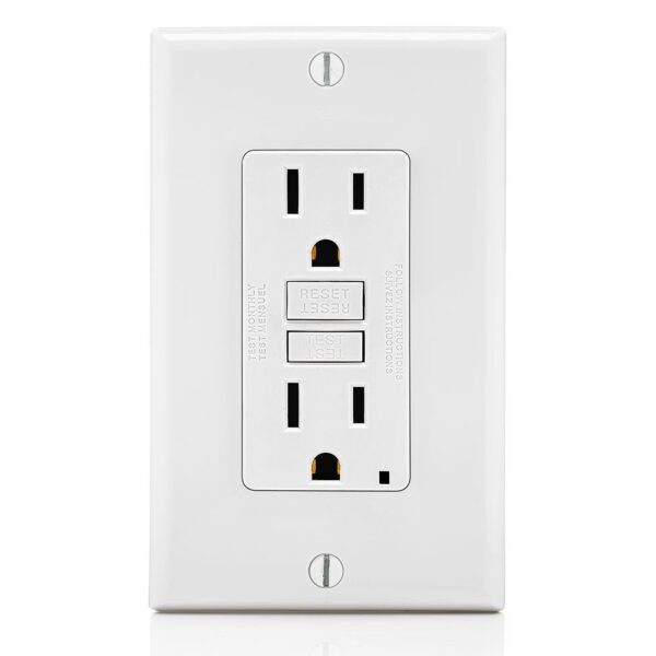 CONTACTO DE FALLA A TIERRA SMARTLOCK 15A 125V BLANCO GFNT1-00W - LEVITON