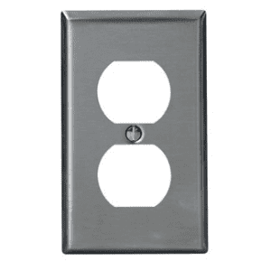 PLACA ACERO INOXIDABLE 302 PARA CONTACTO DUPLEX 84003-000 - LEVITON
