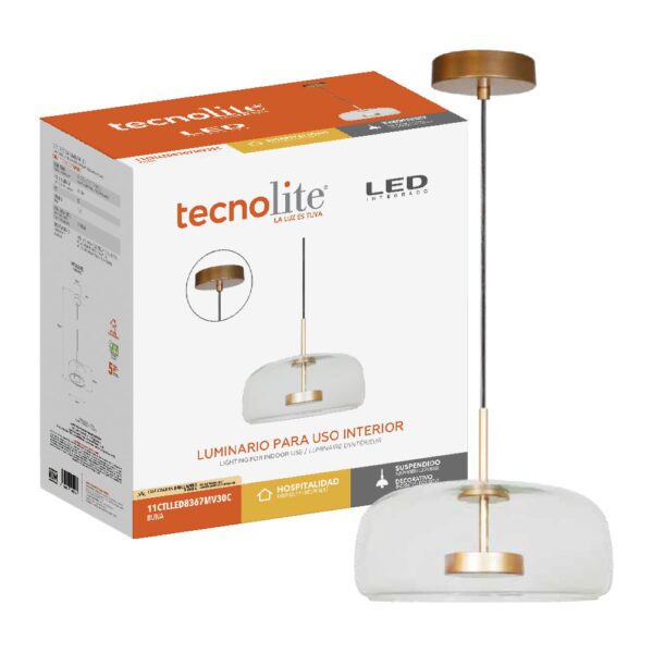LAMPARA LED DE CRISTAL 11.5W 11CTLLED8367MV30C- TECNOLITE - Imagen 2