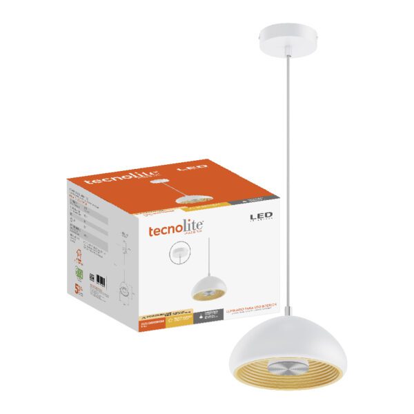 LAMPARA COLGANTE LED DE METAL 15W 15CTLLED3315MV30B - TECNOLITE - Imagen 2