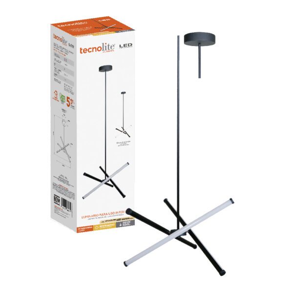 Lámpara colgante LED de metal 22.5W 22CTLLED8290MV30N-TECNOLITE - Imagen 2